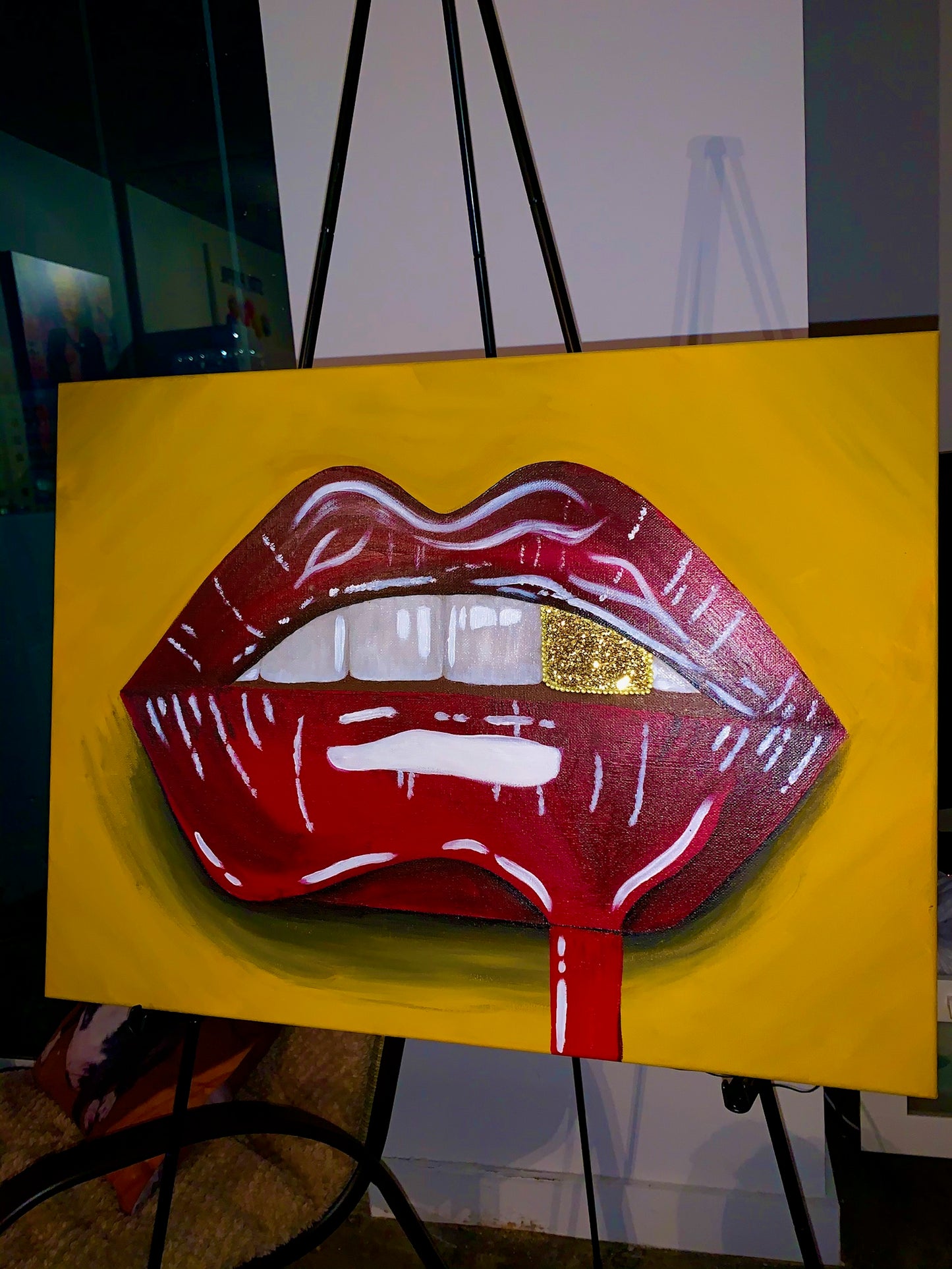 LV Colour Lips Wall Art